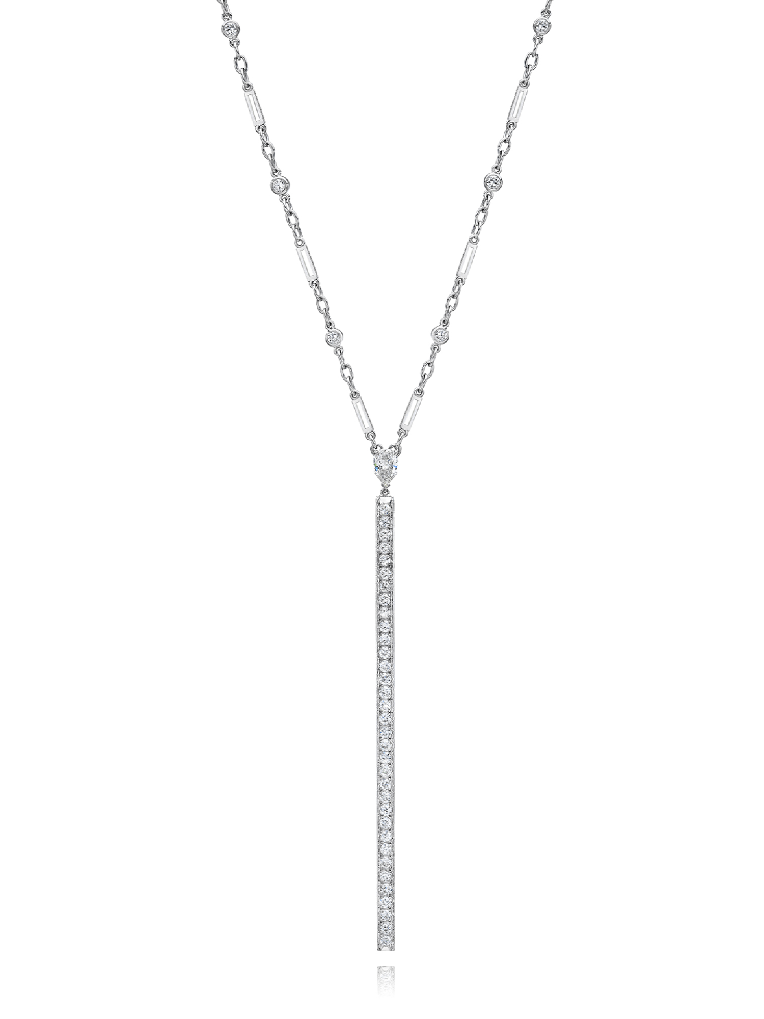 Tiffany bar sales pendant necklace